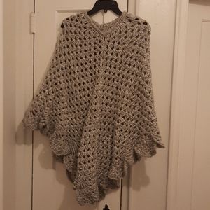 Handmade crochet Poncho